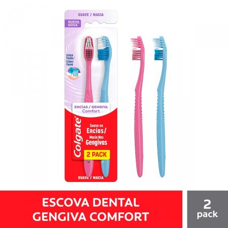 Escova Dental Colgate 360 Carvão com 2 unidades