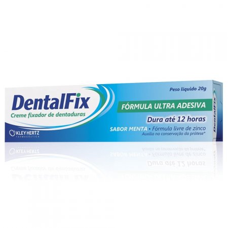Creme Fixador de Dentadura DentalFix Kley Hertz Menta 20g