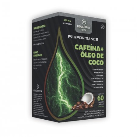 Cafeína + Óleo Coco 60 Cápsulas