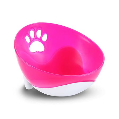 Comedouro Inclinado Rosa para Cães e Gatos – Truqys Pets Comedouro Inclinado Rosa Tamanho G para Cães e Gatos – Truqys Pet