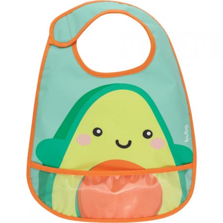 Babador Com Bolso Frutti Avocado Buba Baby
