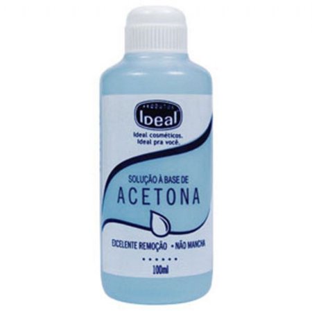 Removedor de Esmaltes Com Acetona 100ml Ideal