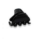 Prendedor Piranha Médio Preto 4,5x3,5cm