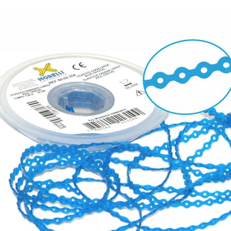 60.05.354 Elástico Corrente Longo Azul Cristal - Morelli