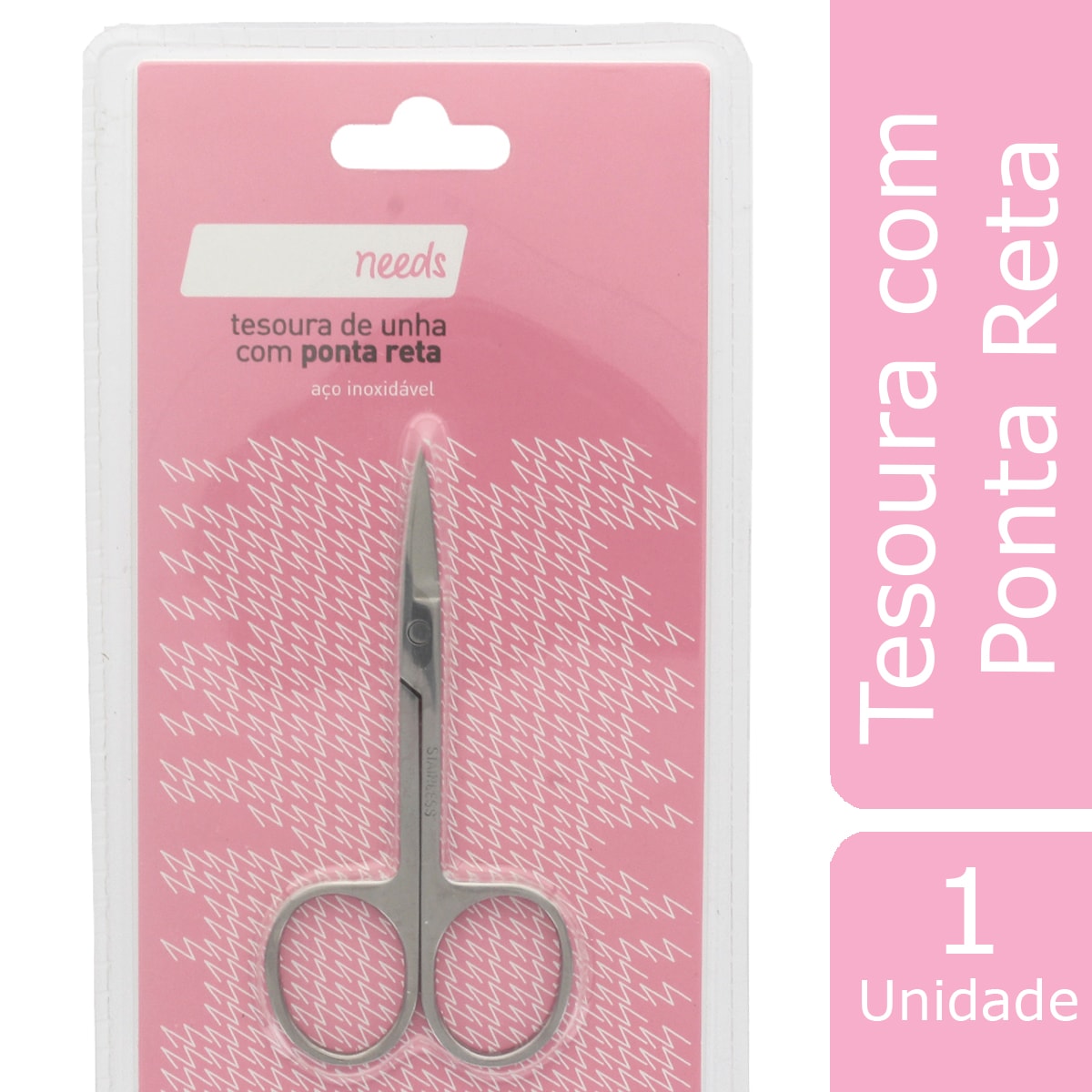 Tesoura para Unhas com Pontas Retas