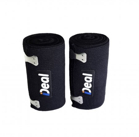 Atadura Bandagem Elástica - Cor Preto - Duas Unidades