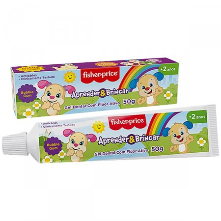 Gel Dental com Flúor Bubble Gum 50g (2a+) - Fisher Price