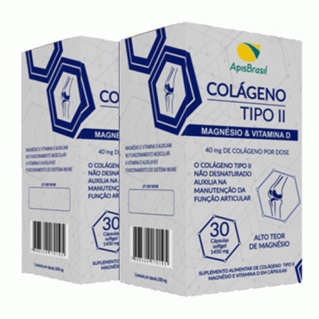 Colágeno Tipo 2 - Kit com 2 un. - 60 cps