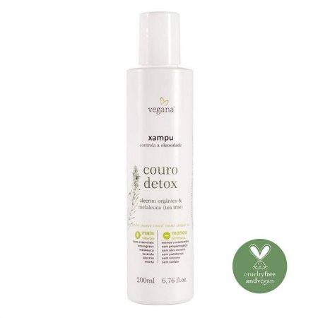 Xampu Vegana Couro detox 200ml WNF