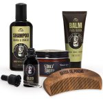 Kit Com Produtos Para Barba E Cabelo Shampoo Balm Pomada