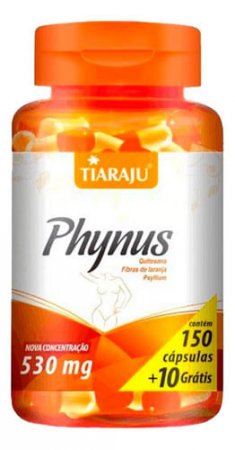 Phynus Quitosana E Psyllium 530mg 160 Cápsulas - Tiaraju - A