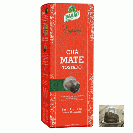 Chá Mate Tostado Cápsula Barão Cotegipe Expresso 10 Cáps 22g