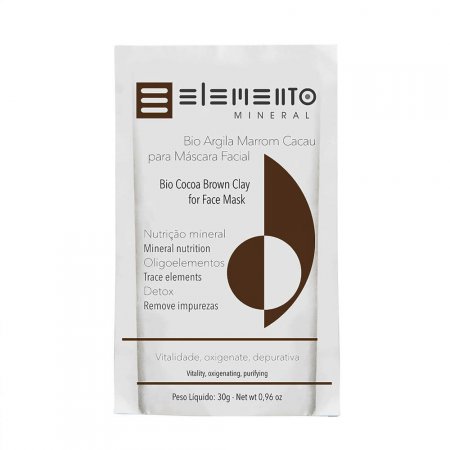 Bio Argila Elemento Mineral Marrom Cacau 30g