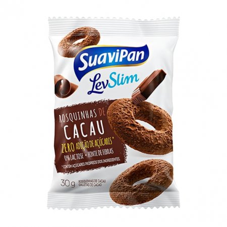 Rosquinha de Chocolate sem Açúcar Suavipan 30g