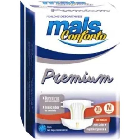 Fralda Geriátrica Premium Mais Conforto - Tam M