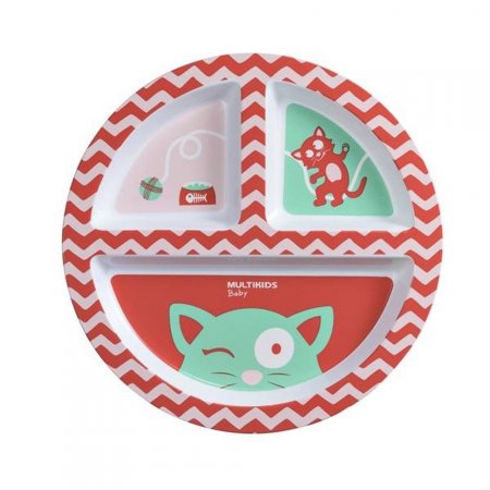 Prato Com Divisórias Funny Meal Chica Bb1115 Multikids