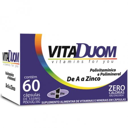 Vitaduom Polivitaminico e Polimineral 60 cáps - Duom