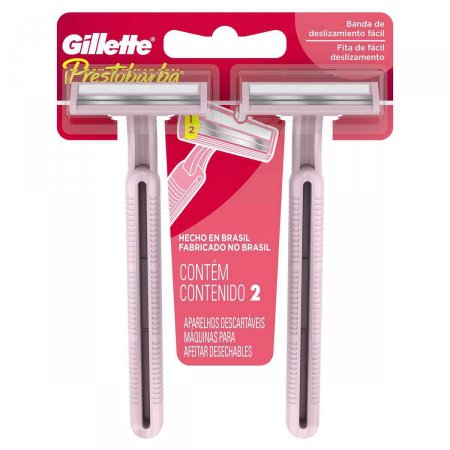 Gillette Prestobarba Feminino Depilador Descartável com 2 unidades