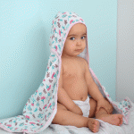 Toalhão Soft Florzinhas 80 cm x 1,10 m Baby Joy