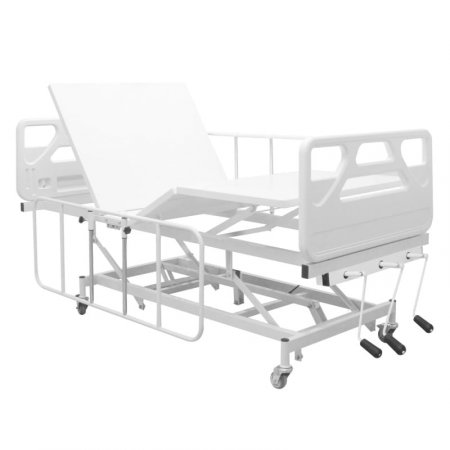 CAMA HOSPITALAR FAWLER 3 MOVIMENTOS MANUAL COM GRADES DESLIZANTES