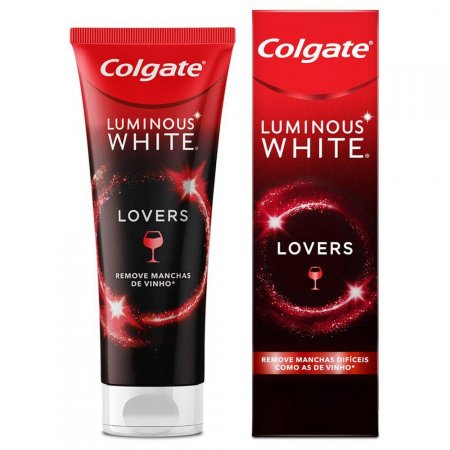 Creme Dental Colgate Luminous White Lovers Manchas de Vinho com 70g