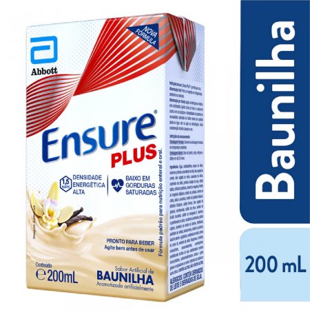 Suplemento Nutricional Ensure Plus Sabor Baunilha