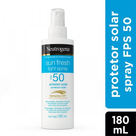 Protetor Solar Corporal Neutrogena Sun Fresh Light Spray FPS 50 com 180ml