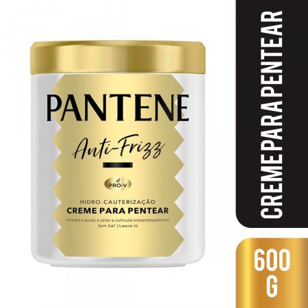 Creme para Pentear Pantene Pro-V Anti-Frizz Hidro-Cauterização com 600g