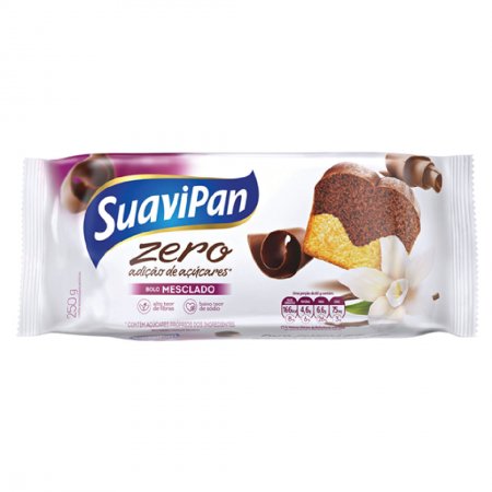 BOLO ZERO ADIÇÃO DE AÇÚCARES MESCLADO 250g