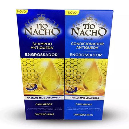 Kit Shampoo E Condicionador Tío Nacho Engrossador 415ml