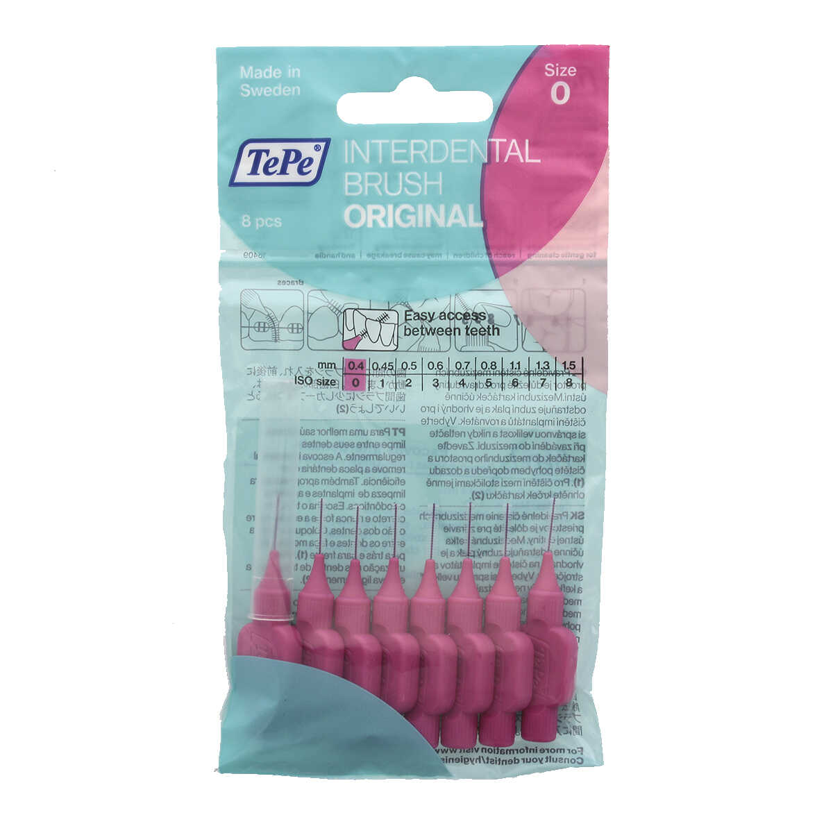 Escova Interdental Macia Rosa 0,4mm