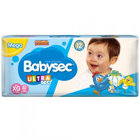 Fralda Babysec Ultrasec Xg 32 Unidades