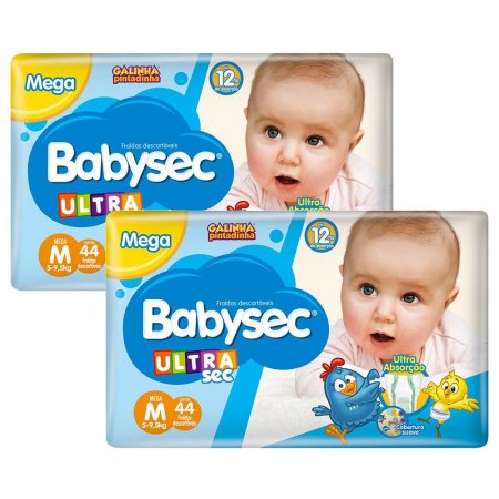 Fralda Babysec Ultrasec M 80 Unidades