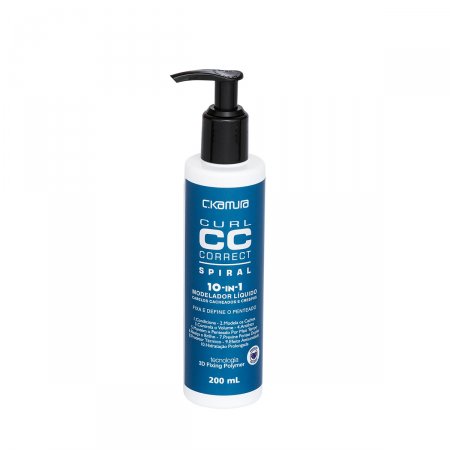 Modelador Líquido de Cabelo C.Kamura Curl CC Correct Spiral 10-in-1 com 200g