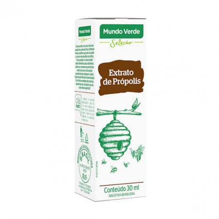 Extrato Própolis Silvestre Escuro Alcoólico Mundo Verde Seleção 30ml