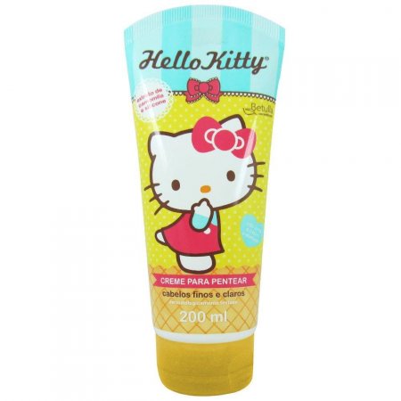 Creme Para Pentear Hello Kitty 200ml Cabelos Finos e Claros
