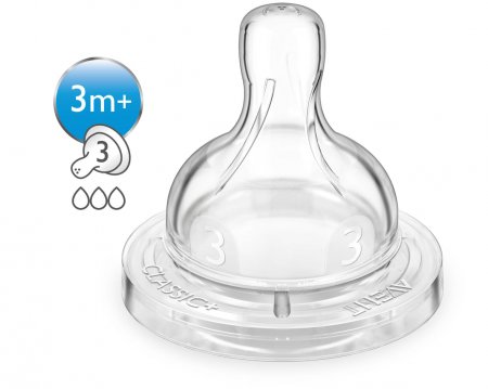 Bico Mamadeira n° 3 Linha Clássica Philips Avent - SCF633/27
