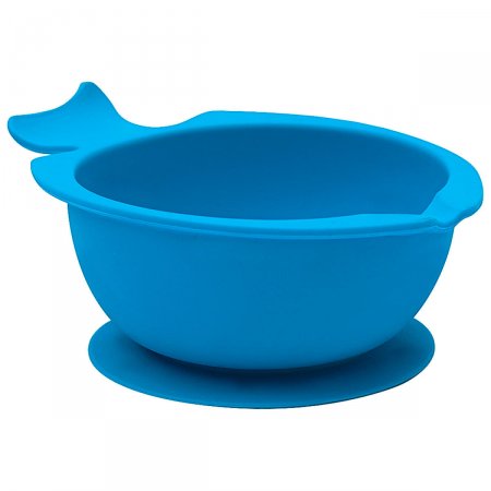 Bowl em Silicone com Ventosa Azul (6m+) - Buba