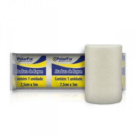 Atadura Rayon Estéril Polar Fix 7,5cm x 5,0m