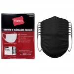 Kit com 06 Máscaras Hanes Algodão HMSK Preto Único