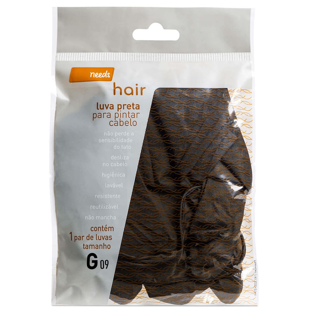 Luvas Pretas Needs Hair Tamanho Grande