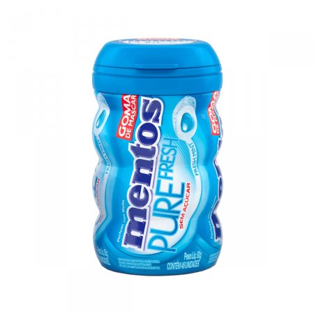 Mentos Pure Fresh Chiclete Sem Açúcar Sabor Fresh Mint com 46 unidades