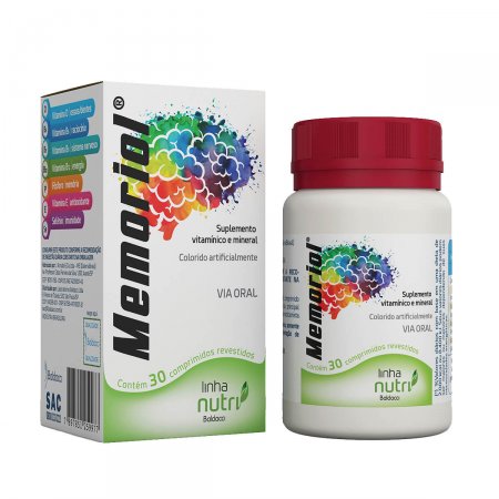 Memoriol Suplemento Vitamínico Mineral com 30 comprimidos
