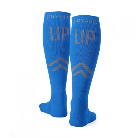 Meia de Compressão Sport Azul Metálico P2 UP17