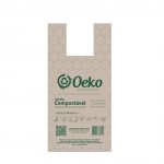 Kit 100 Sacolas Bioplásticas Compostáveis