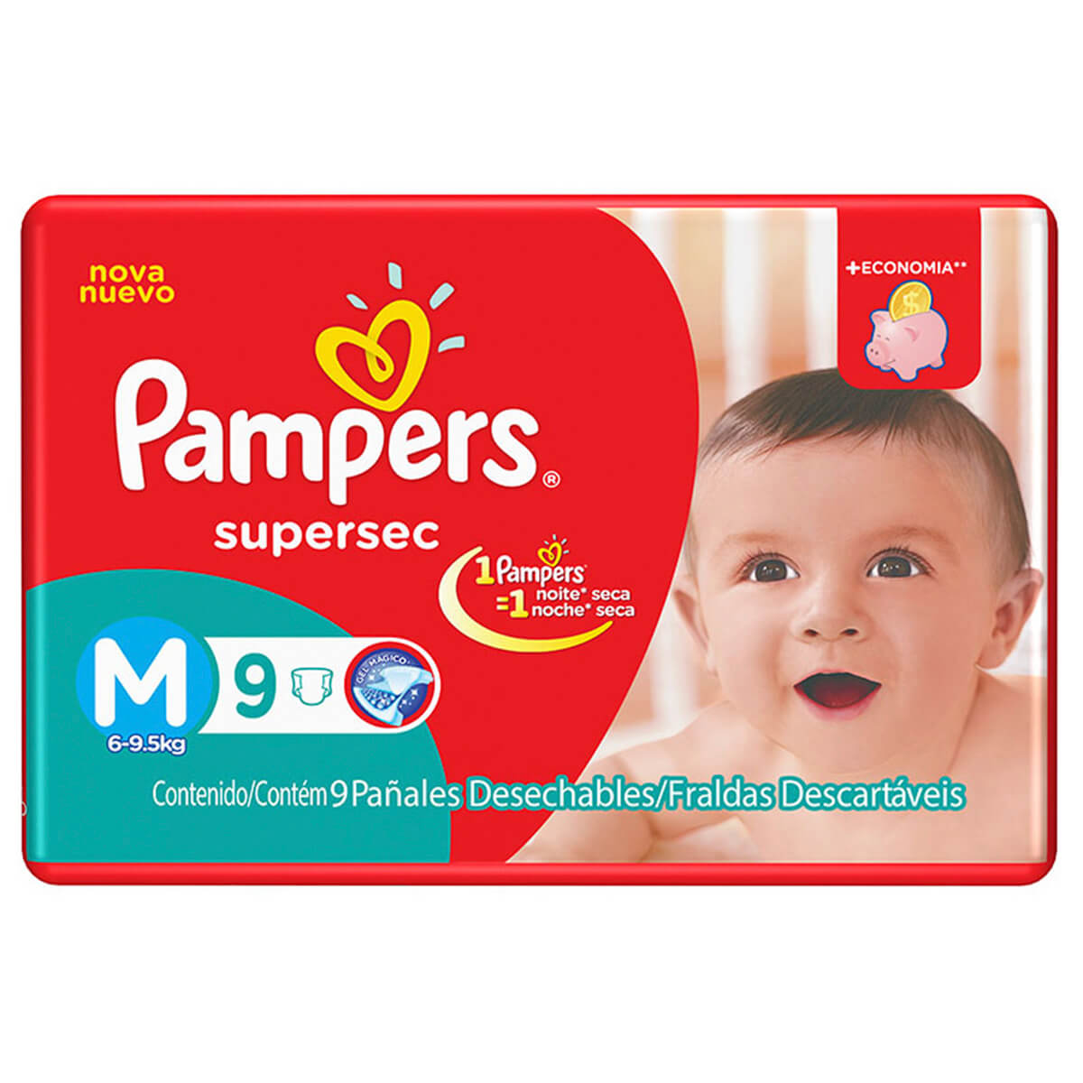 Fralda Pampers SuperSec Tamanho M