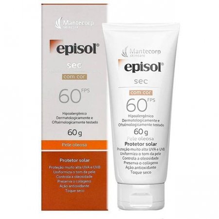 PROT SOLAR FACIAL EPISOL SEC COM COR PELE OLEOSA FPS60 - 60G