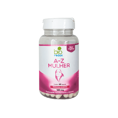 Bio Redux AZ-MULHER 60caps Complexo Vitamínico e Mineral + Algas Marinhas Processadas