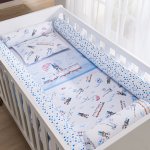 Kit Rolinho para Berço Americano Baby Joy Trends 4 peças - Brilha no Escuro - Masculino
