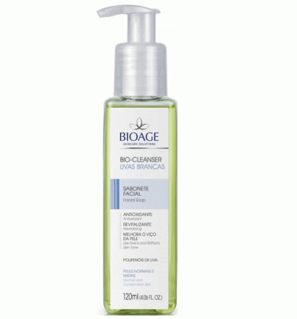 Sabonete Bioage Bio Cleanser Uvas Brancas 120ml